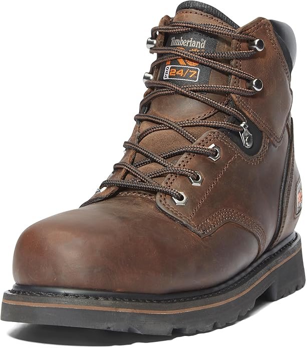 TIMBERLAND PRO MENS PIT BOSS STEEL TOE BOOTS