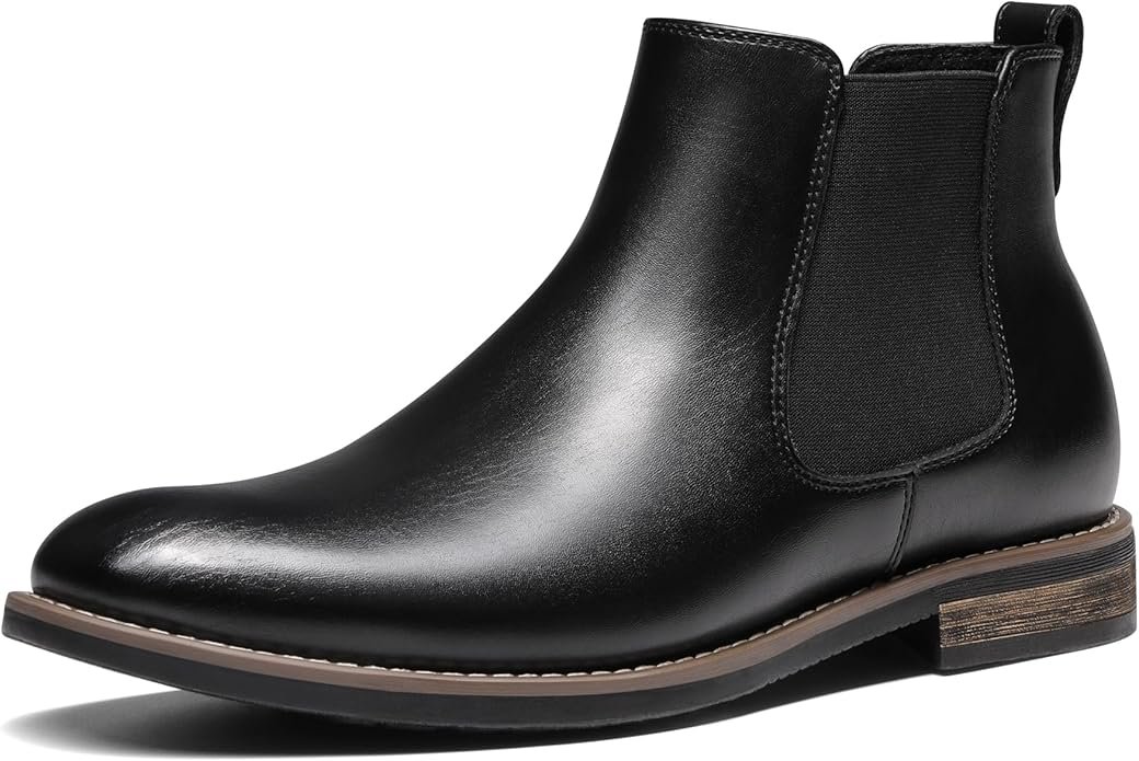 Bruno Marc Men's Suede Leather Chelsea Ankle Boots