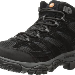 Black color merrel mens hiking boots
