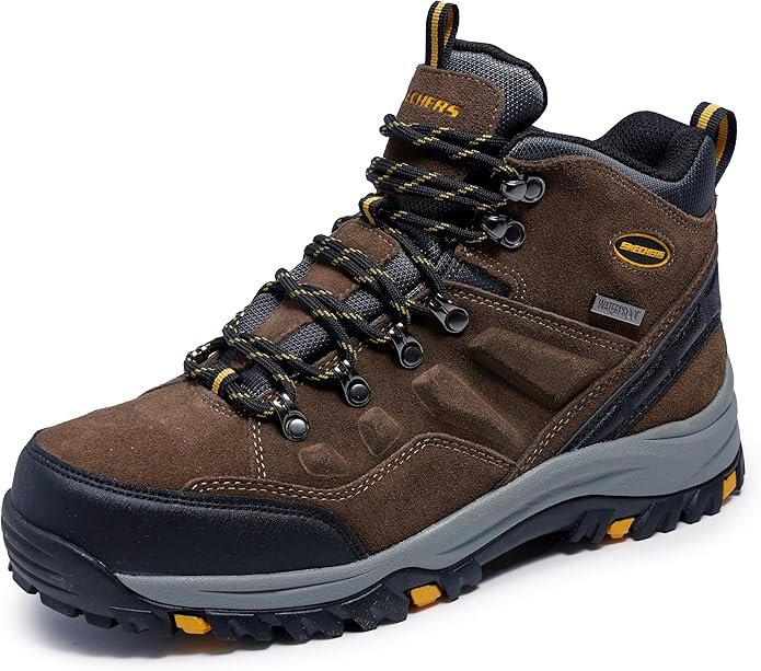 Skechers Men's USA Relment- Pelmo Lace Up Waterproof Boot