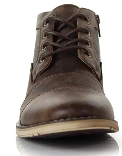 Ferro Aldo Men's Ankle Boots | Lace-Up Cap Toe Chukka Style Dress Boot | Casual Fashion for Work