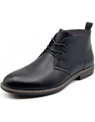 Finishing & Sewing Men's Classic Dress Casual Chukka Boots Lace Up Desert Ankle Boots