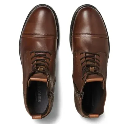 JACK & JONES mens Jfwshaun Leather Boot Sn