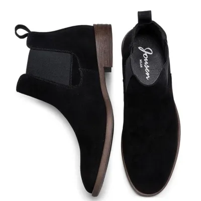 Jousen Men's Chelsea Boots Lightweight Casual Chukka Ankle Boots Classic Elastic Dress Boots For Men