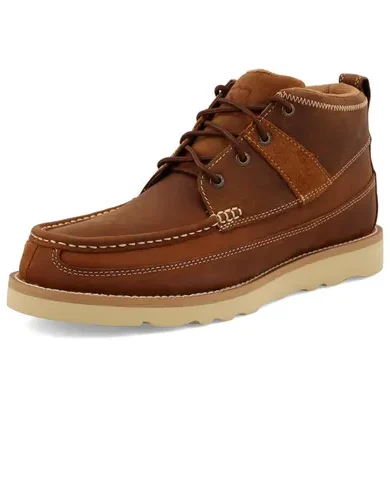 Twisted X Men's 4" Wedge Sole Boot, Round Toe Chukka Boots