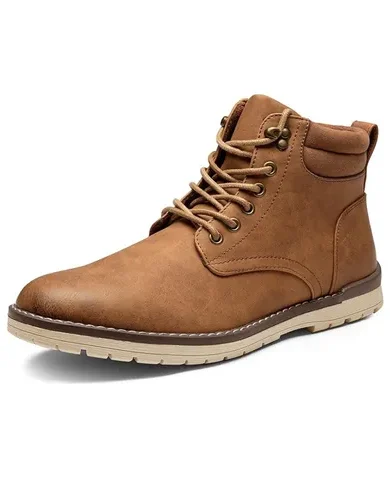 Vostey Men's Hiking Boots Motorcycle Casual Chukka Boots for Men