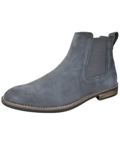 Bruno Marc Men's Suede Leather Chelsea Ankle Boots