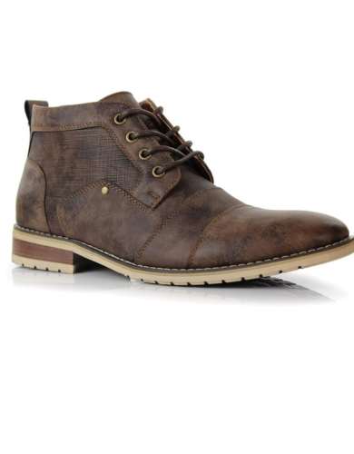 Ferro Aldo Men's Ankle Boots Lace-Up Cap Toe Chukka Style Dress Boot Casual Fashion for Work 400x500