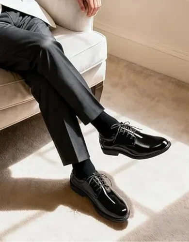 Bruno Marc Men's Business Shoes Derby Lace-Up Shoes Suit Shoes Leather with Oxford Lining