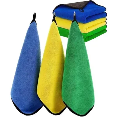 SKY-TOUCH 3pcs Microfiber Car Drying Towel for Car Cleaning and Detailing, Extra Thick Plush Lint Super Absorbent Detailing Towel,Windows,Screen and Kitchen