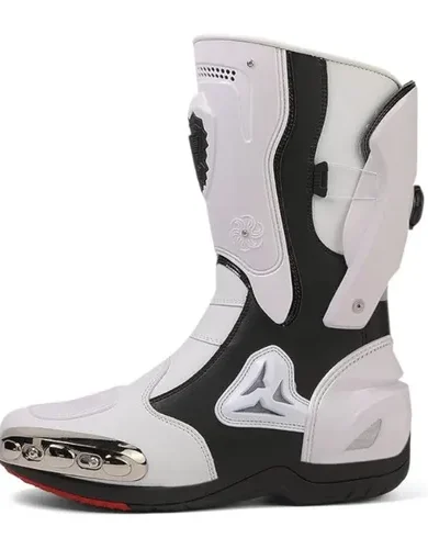 Motorcycle Riding Boots Motorcycle Leather Boots for Women and Men Protection Anti Slip Racing Sports