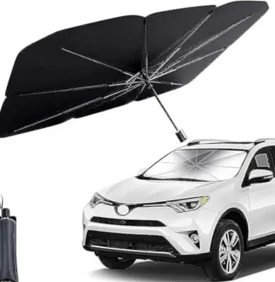 helloleiboo Car Windshield Sun Shade UV Rays and Heat Sun Visor Protector Foldable Reflector Umbrella brella Shield