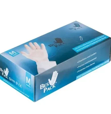 Bes Pack Vinyl Gloves Box