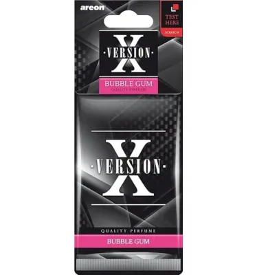 Areon X Version Hanging Car Air Freshener Bubble Gum