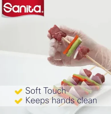 Sanita Disposable Gloves Medium 100 Gloves