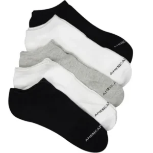 American Eagle Aeo Low Cut Socks 5-Pack For Men Black One Size Fits All, BLACK, One Size