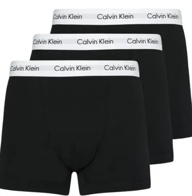 Calvin Klein Mens Medium Rise Trunk Boxer Shorts(Pack of 3) (pack of 3)