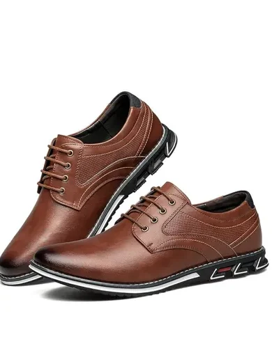Men's Dress Shoes Comfort Soft Men Oxford Superior Flexural Leather Fashion Dress Sneakers Business Casual Derby Shoe