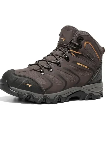 NORTIV 8 Men's Ankle High Waterproof Hiking Boots Outdoor Lightweight Shoes Trekking Trails Armadillo