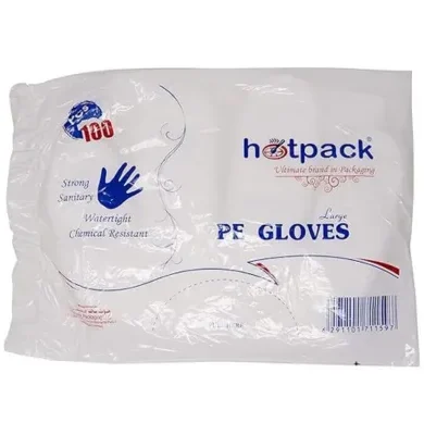 Hotpack Disposable Gloves 100 Pieces,package may vary