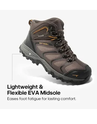 NORTIV 8 Waterproof Work Boots for Men Steel Toe Safety Construction Boots ARMADILLO-STL