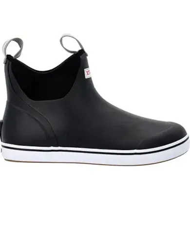 Xtratuf 6” Men’s Ankle Deck Boot - Lightweight, 100% Waterproof Rubber Footwear - Non-Marking, Slip-Resistant Outsole - Moisture-Wicking Liner