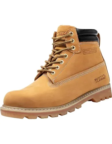 Work Boots for Men Waterproof Soft Toe Non Slip Comfortable Leather Workboots