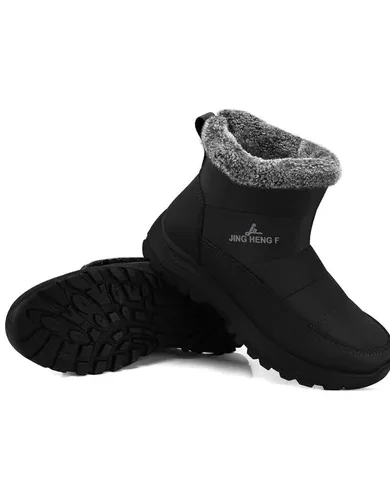 Winter Boots for Women Snow: Fur Lined Warm Ankle Boots - Adjustable Water Resistant Outdoor Zipper Snow Shoes
