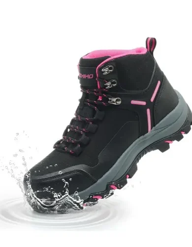 Waterproof Steel Toe Boots for Women Wide Width Non Slip Work Boots Lightweight Slip Resistant Safety Shoes Indestructible Construction Composite Toe Sneakers
