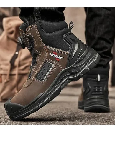 Composite Toe Work Boots for Men and Women – Exceeds Steel Toe Protection, Quick Fit System, Kevlar Puncture-Resistant Midsole, S3 HRO Certified, Heat-Resistant, Waterproof, Rubber Slip-Resistant Outsole, Safety Shoes for Industrial & Welding Use