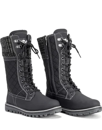 POLAR Womens Faux Fur Warm Thermal Waterproof Outdoor Walking Snow Winter Rubber Sole Calf Boots