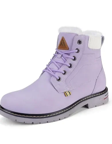 Mishansha Snow Boots for Women – Waterproof Winter Hiking Boots with Warm Fur Lining, Anti-Slip Sole, Insulated Outdoor Cold Weather Booties