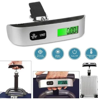 ULTECHNOVO Digital Hanging Luggage Scale Portable Handheld Baggage Scale for Travel Suitcase Scale