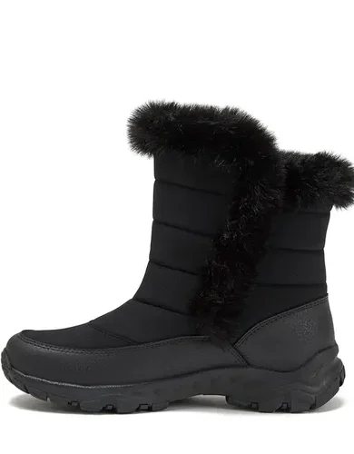 Lands' End Expedition Waterproof Insulated Womens Snow Boots, Lace Up or Slip On Winter Boots for Women, Medium or Wide Width Sizes 6 to 11, Black, Brown, Blue, White or Grey Winter Shoes