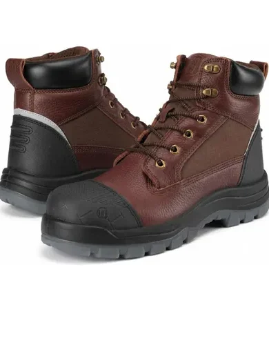 CONRAD Composite Toe Waterproof Work Boots for Men - ESD Safety Boots, Kevlar Puncture Resistant, Slip & Oil Resistant