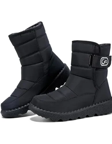 Womens Winter Snow Boots With Warm Fur Lining Comfortable Booties Non Slip Waterproof Outdoor Shoes